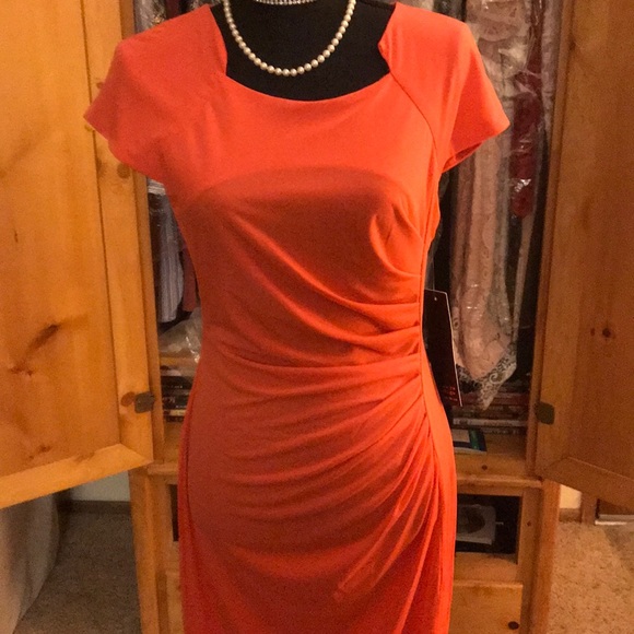 Always Indigo Burnt Orange Dress - Picture 2 of 4